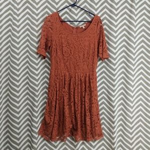 Lace dress with sleeves (Anthropologie)